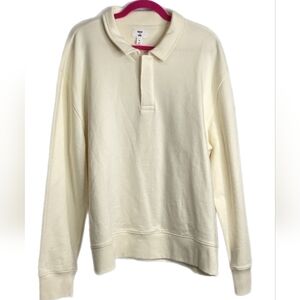 Mode Of One Men's Cream Sweater Novelty Fleece Size XL NWT